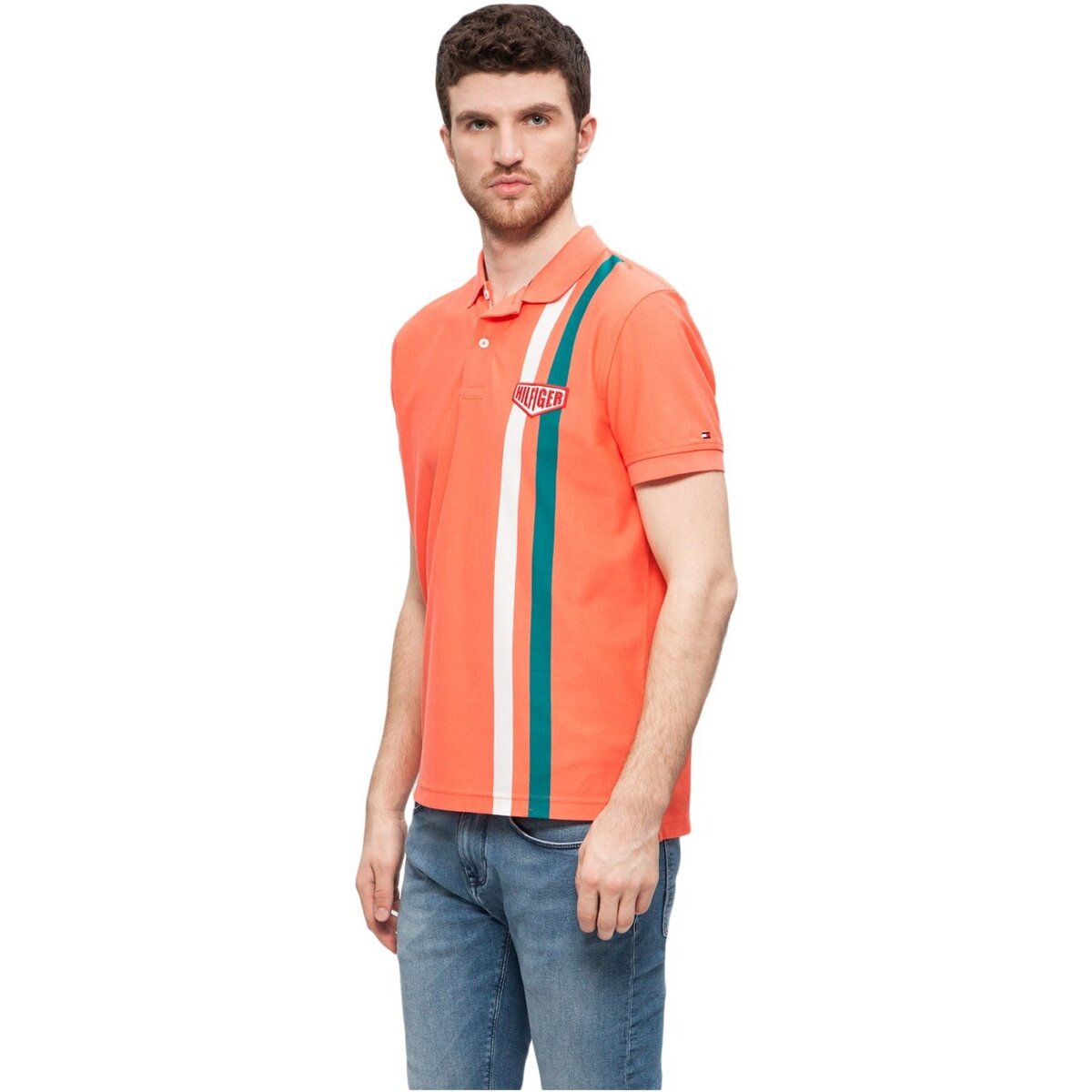 textil Herre T-shirts & poloer Tommy Hilfiger MW0MW07450 Orange