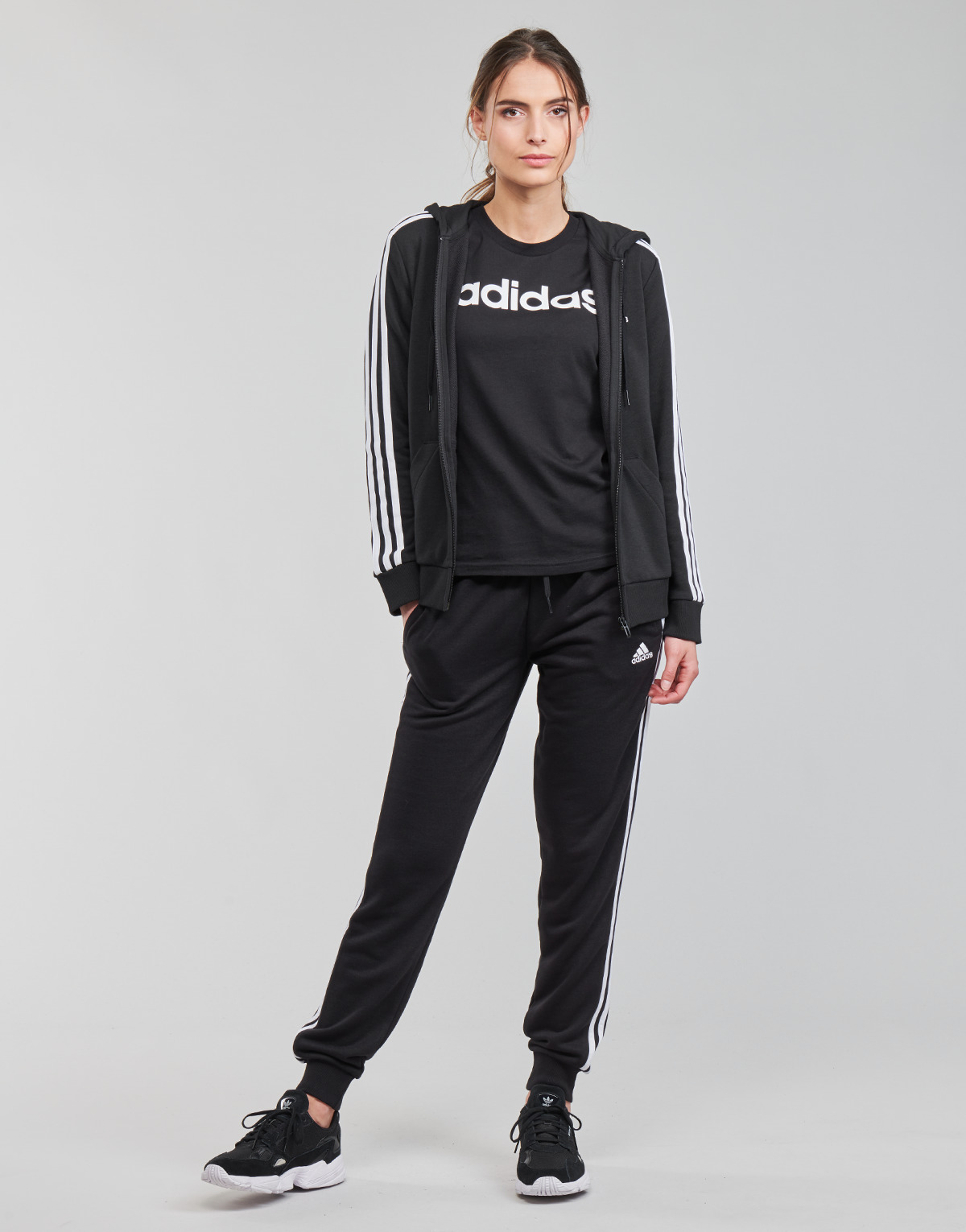textil Dame Træningsbukser Adidas Sportswear WESFTEC Sort