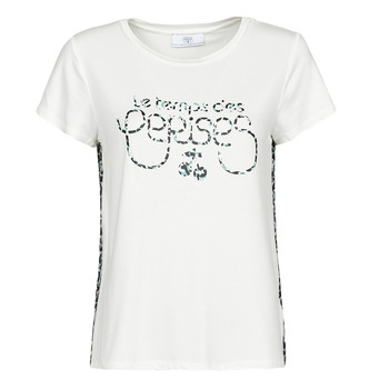 textil Dame T-shirts m. korte ærmer Le Temps des Cerises LAUREN Hvid