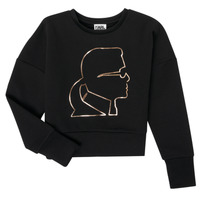 textil Pige Sweatshirts Karl Lagerfeld CORNALINE Sort