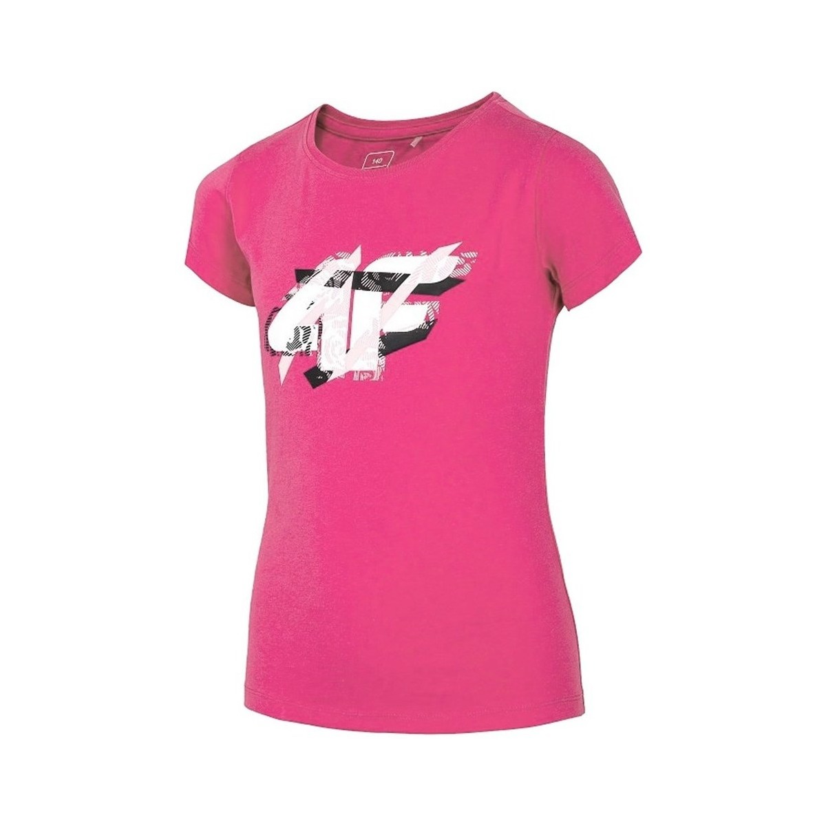 textil Pige T-shirts m. korte ærmer 4F JTSD002 Pink