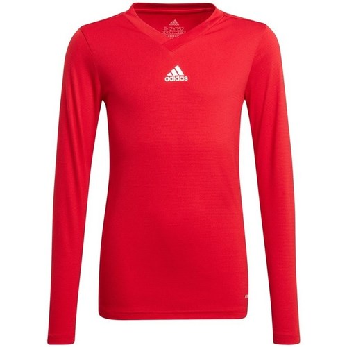 textil Dreng T-shirts m. korte ærmer adidas Originals JR Team Base Tee Rød
