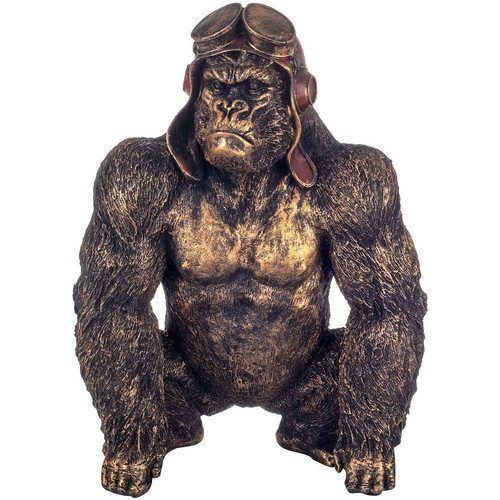 Indretning Små statuer og figurer Signes Grimalt Orangutang Med Briller Guld