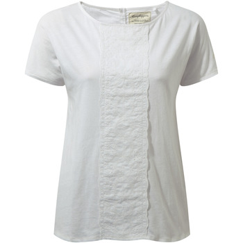 textil Dame T-shirts m. korte ærmer Craghoppers  Hvid