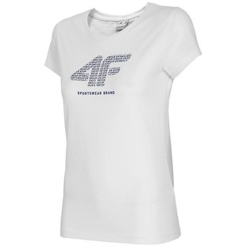 textil Dame T-shirts m. korte ærmer 4F TSD011 Hvid
