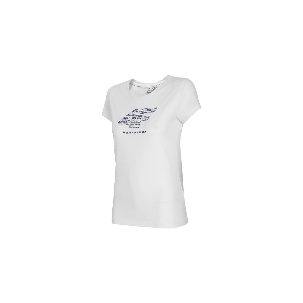 textil Dame T-shirts m. korte ærmer 4F TSD011 Hvid