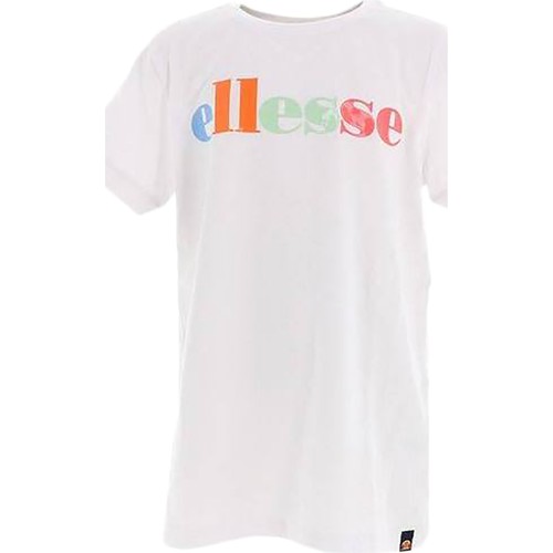 textil Pige T-shirts m. korte ærmer Ellesse 167637 Hvid