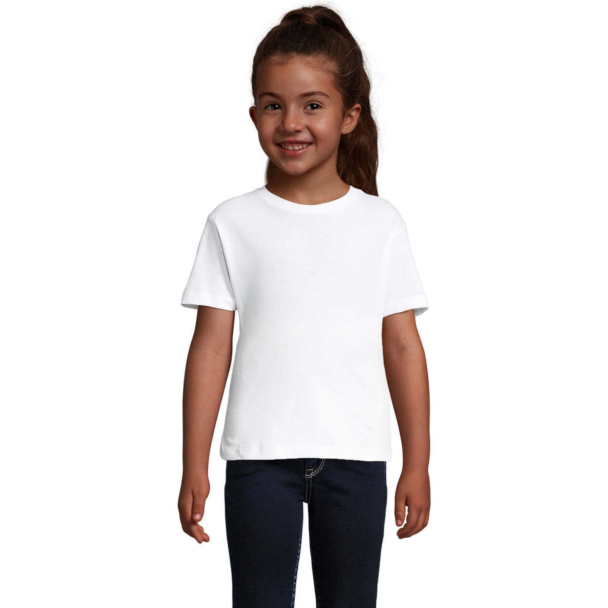 textil Børn T-shirts m. korte ærmer Sols CHERRY Blanco Hvid
