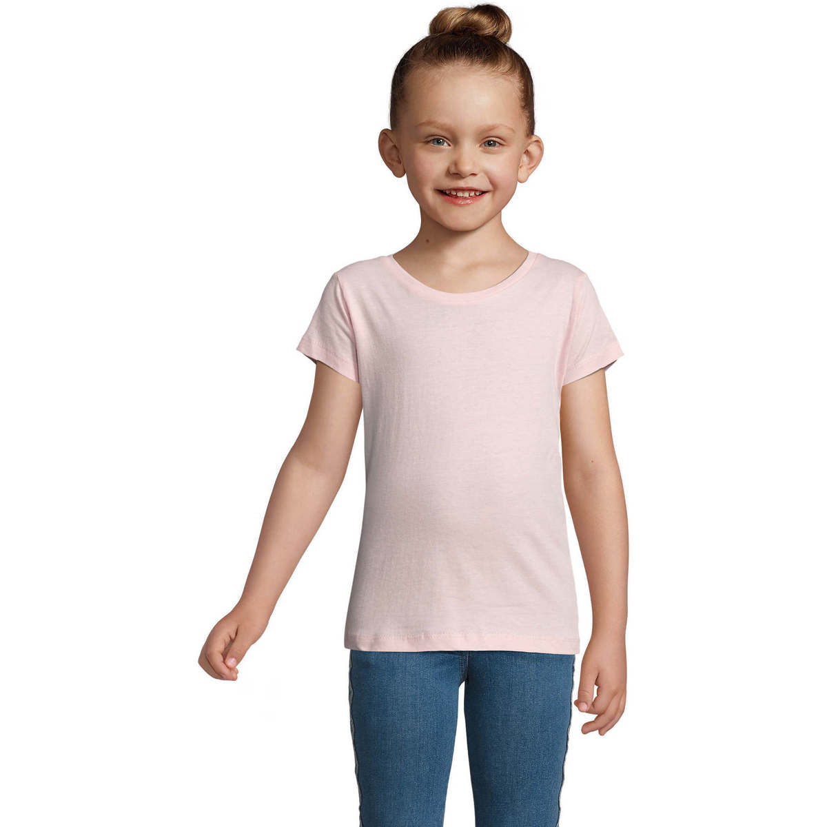 textil Børn T-shirts m. korte ærmer Sols CHERRY Rosa Pink