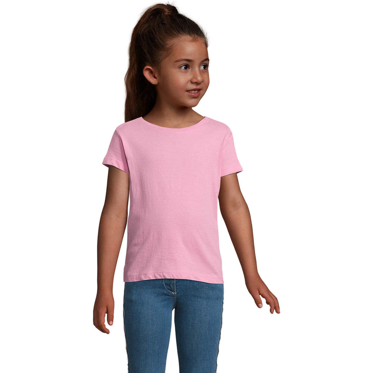textil Børn T-shirts m. korte ærmer Sols CHERRY Rosa Orqudea Pink