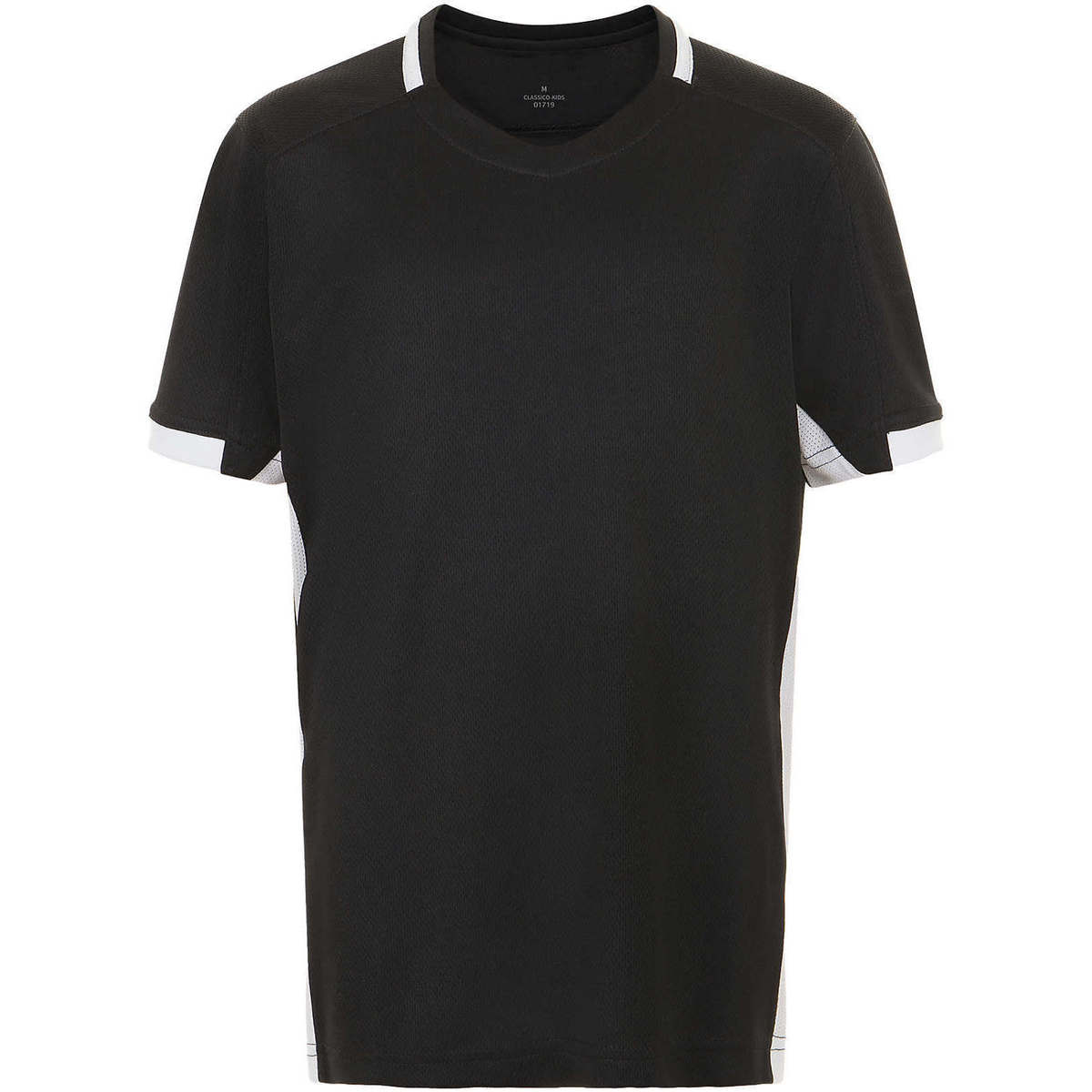 textil Børn T-shirts m. korte ærmer Sols CLASSICOKIDS Negro Blanco Sort