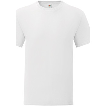 textil Herre Langærmede T-shirts Fruit Of The Loom 61430 Hvid