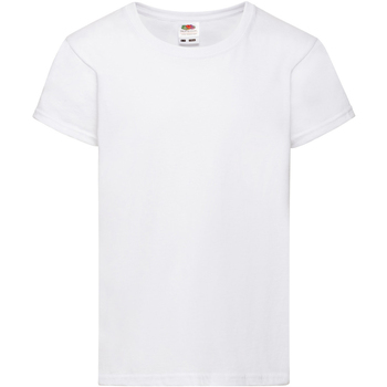 textil Pige T-shirts m. korte ærmer Fruit Of The Loom 61005 Hvid