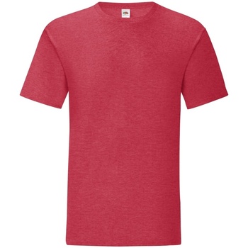 textil Herre Langærmede T-shirts Fruit Of The Loom 61430 Rød
