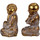 Indretning Små statuer og figurer Signes Grimalt Buddha Set 2 Enheder Guld