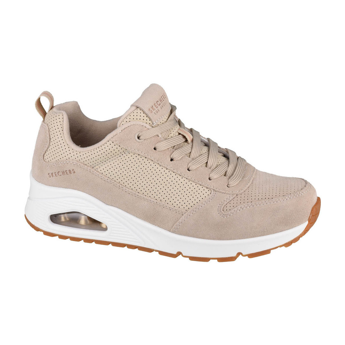 Sko Dame Lave sneakers Skechers Uno-Two For The Show Beige