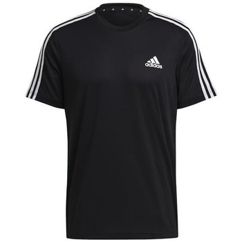 textil Herre T-shirts m. korte ærmer adidas Originals Aeroready Designed TO Move Sport 3STRIPES Tee Sort
