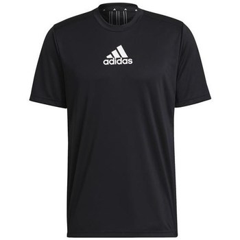 textil Herre T-shirts m. korte ærmer adidas Originals Primeblue Designed TO Move Sport 3STRIPES Tee Sort