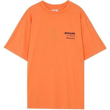 textil Herre T-shirts m. korte ærmer Sixth June T-shirt  barcode Orange