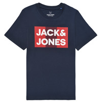 textil Dreng T-shirts m. korte ærmer Jack & Jones JJECORP LOGO TEE SS Marineblå