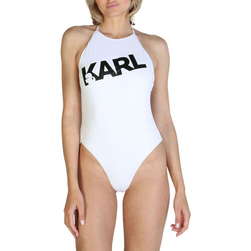 textil Dame Todelt badedragt Karl Lagerfeld - kl21wop03 Hvid