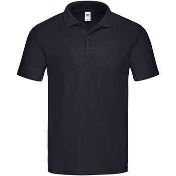 textil Herre Polo-t-shirts m. korte ærmer Fruit Of The Loom SS229 Black