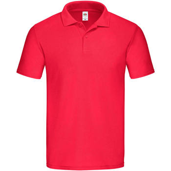textil Herre Polo-t-shirts m. korte ærmer Fruit Of The Loom SS229 Rød