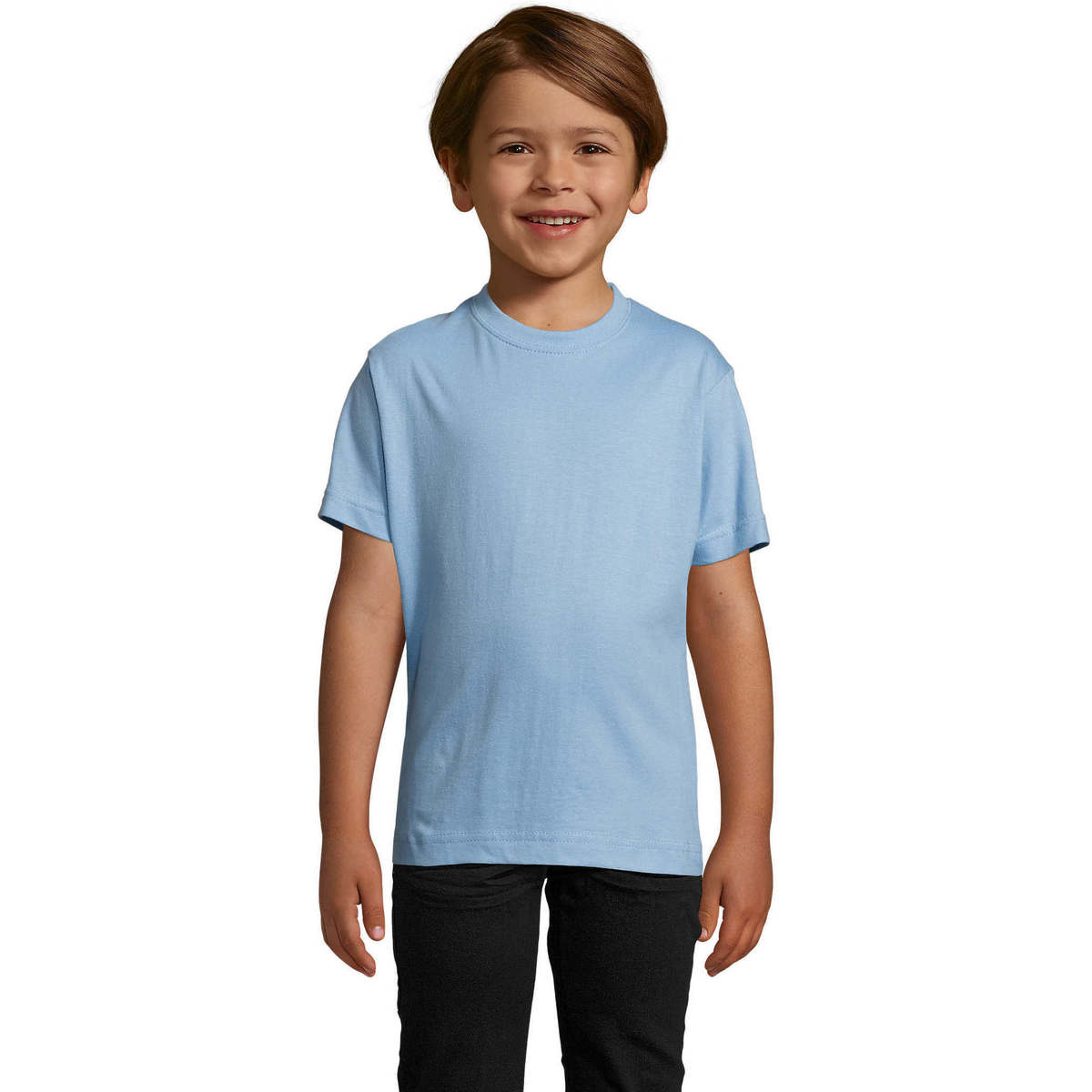 textil Børn T-shirts m. korte ærmer Sols Camista infantil color Azul cielo Blå