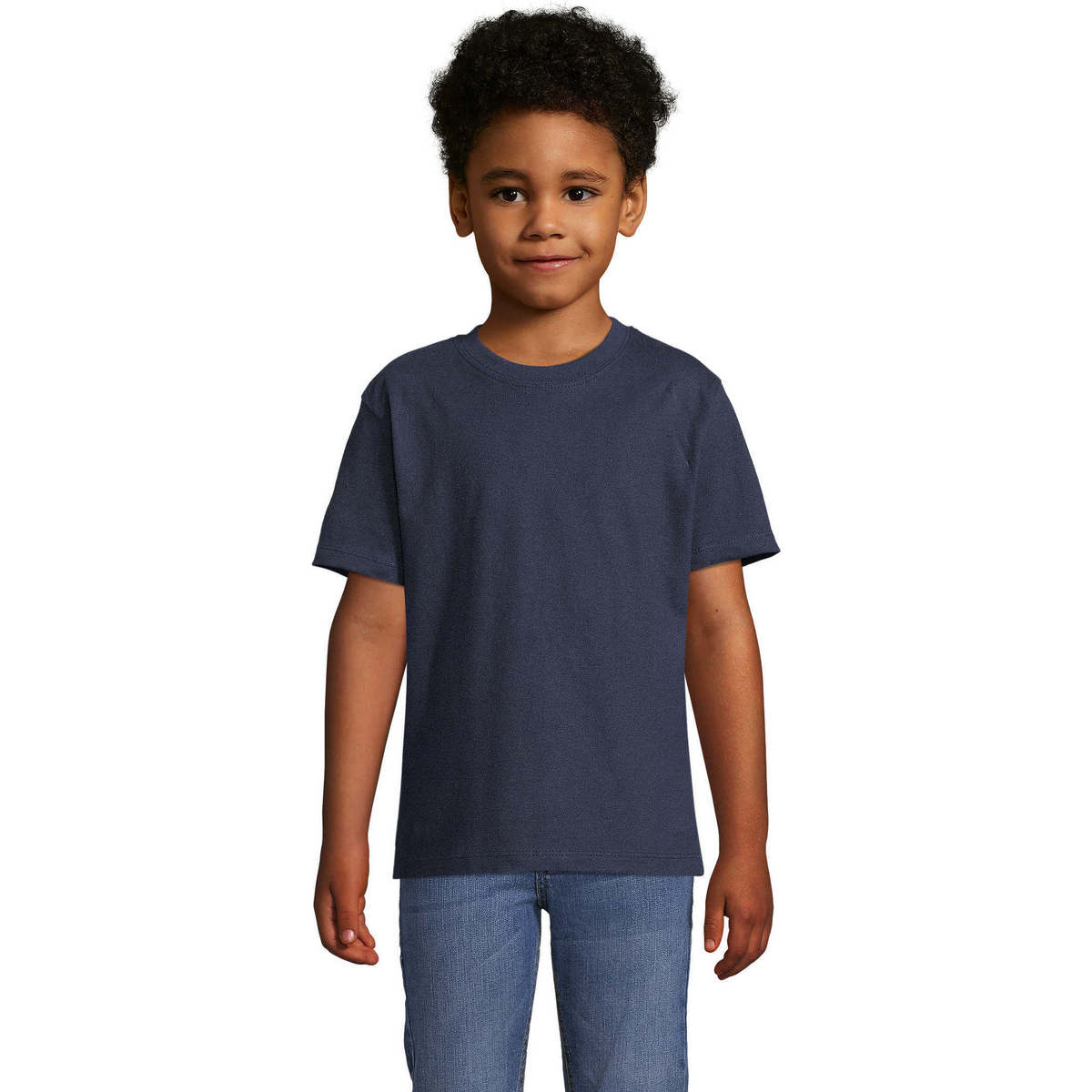 textil Børn T-shirts m. korte ærmer Sols Camista infantil color French Marino Blå