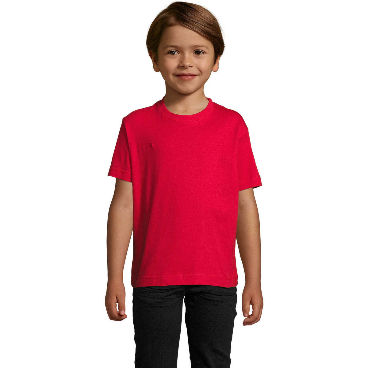 textil Børn T-shirts m. korte ærmer Sols Camista infantil color Rojo Rød