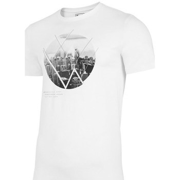 textil Herre T-shirts m. korte ærmer 4F TSM023 Hvid