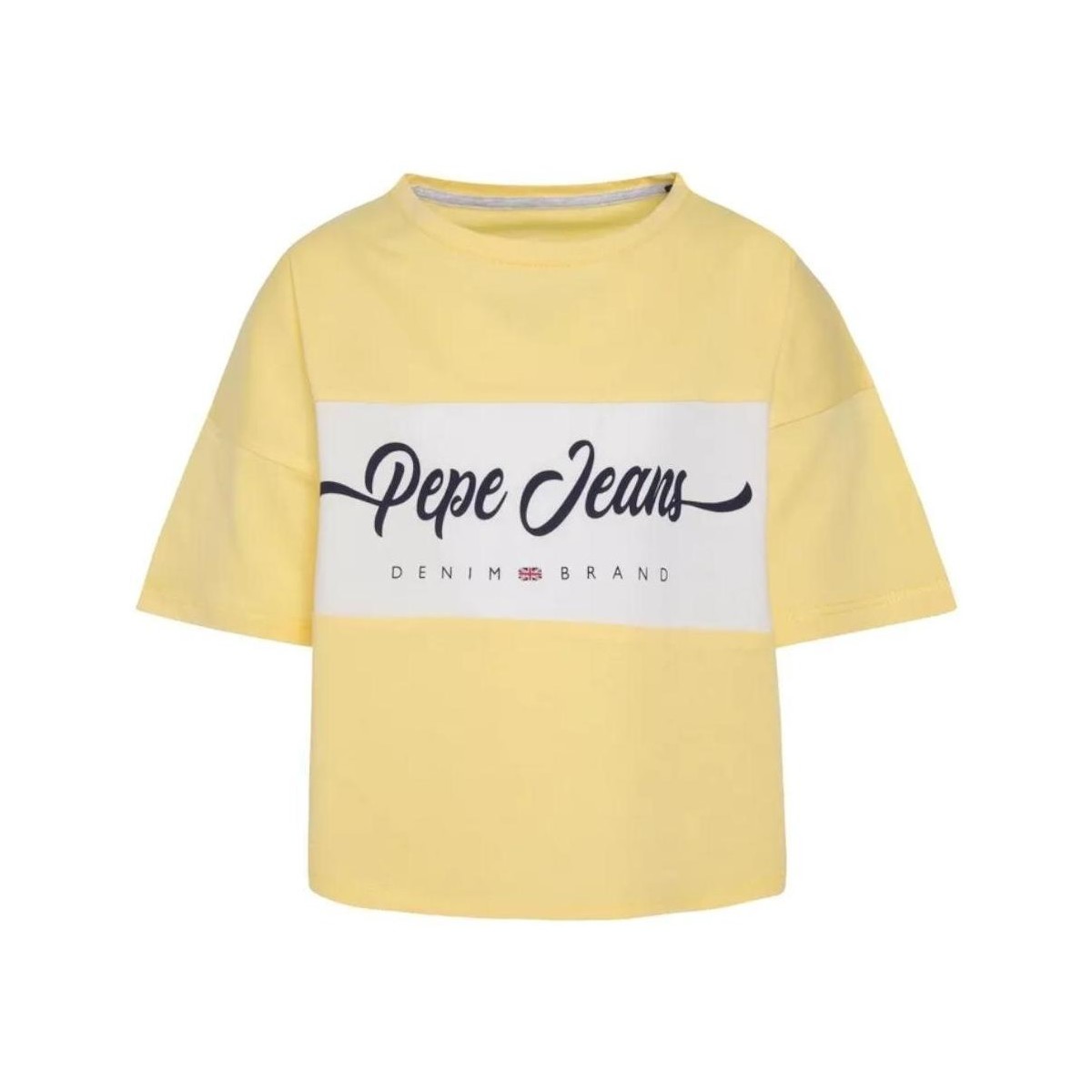 textil Pige T-shirts m. korte ærmer Pepe jeans  Gul