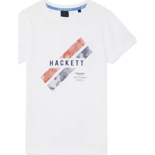 textil Dreng T-shirts m. korte ærmer Hackett  Hvid