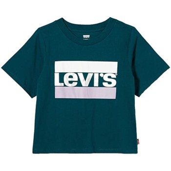 textil Pige T-shirts m. korte ærmer Levi's  Grøn
