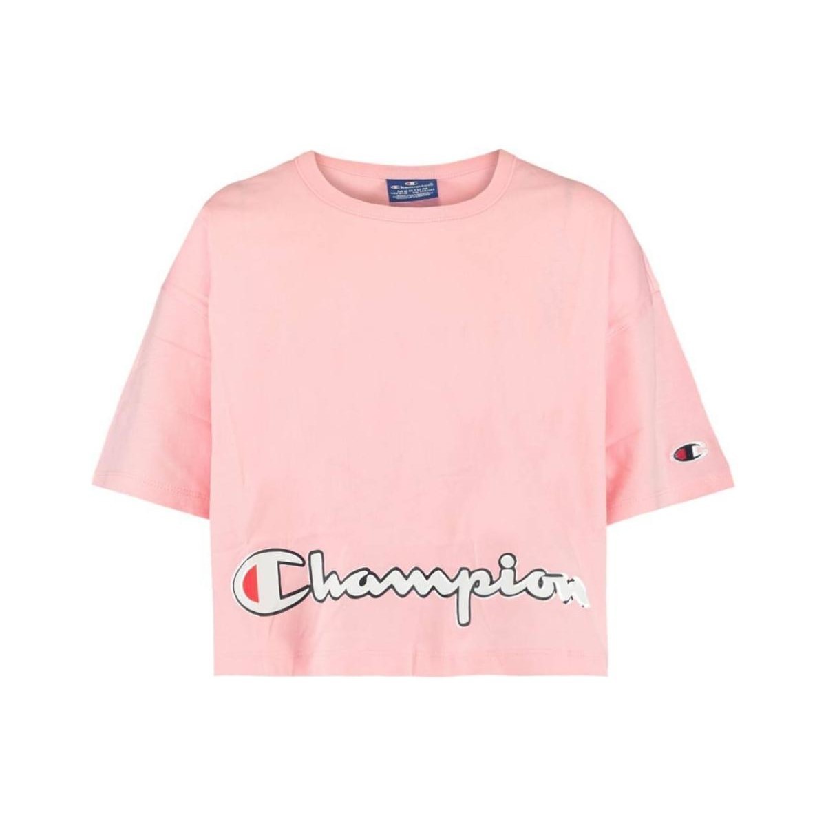 textil Pige T-shirts m. korte ærmer Champion  Pink
