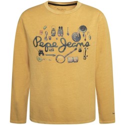 textil Dreng T-shirts m. korte ærmer Pepe jeans  Guld