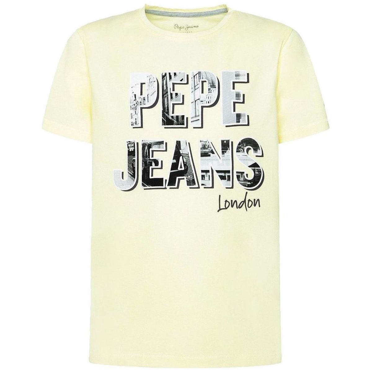 textil Dreng T-shirts m. korte ærmer Pepe jeans  Gul