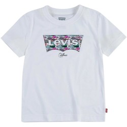 textil Dreng T-shirts m. korte ærmer Levi's  Hvid