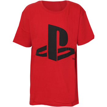 textil Pige Langærmede T-shirts Playstation  Rød