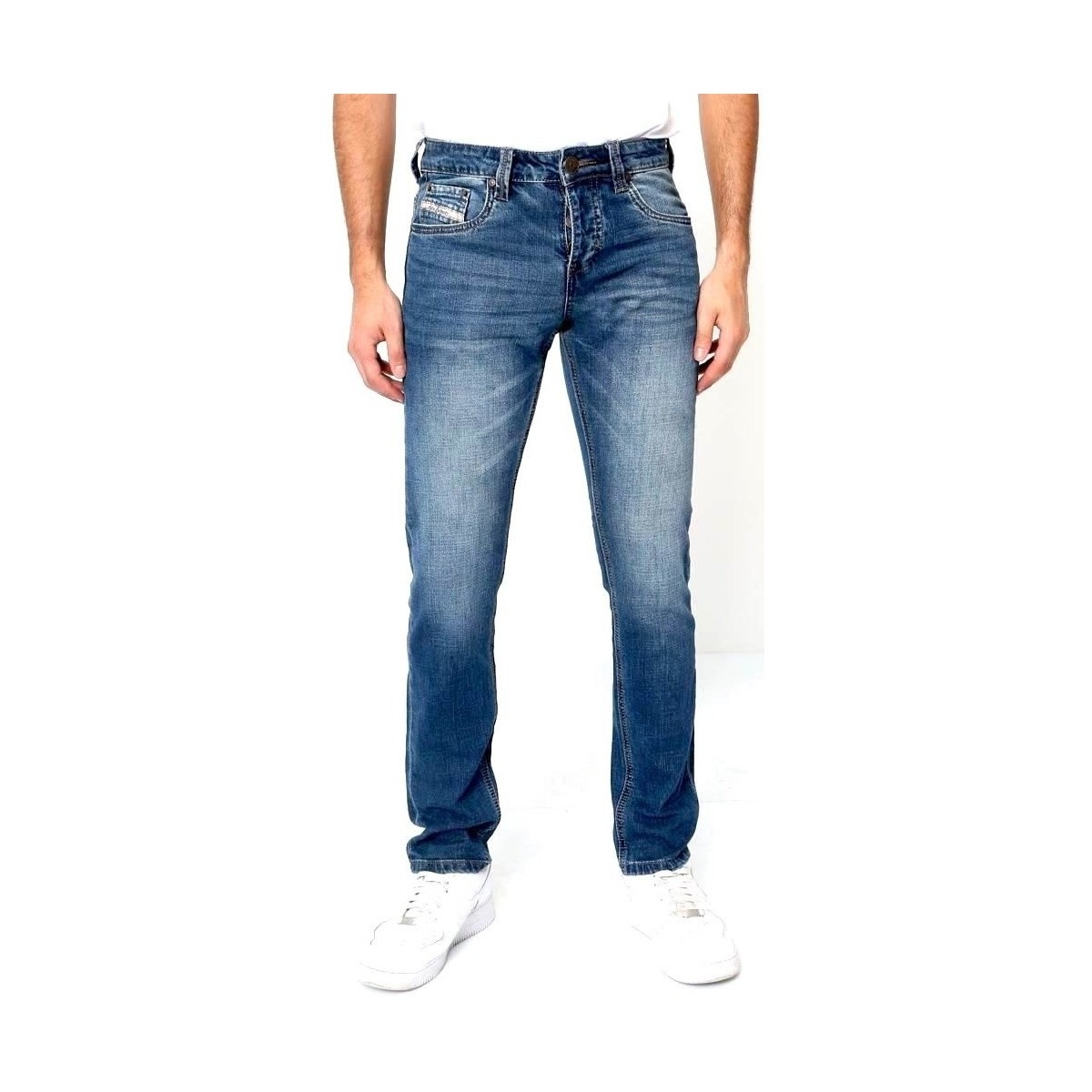 textil Herre Smalle jeans True Rise 121962421 Blå