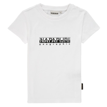 textil Dreng T-shirts m. korte ærmer Napapijri S-BOX SS Hvid