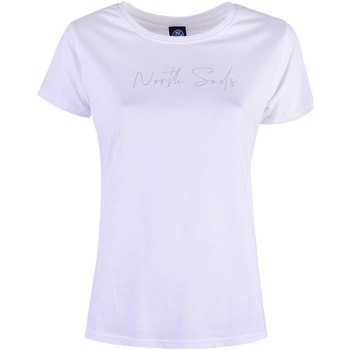 textil Dame T-shirts m. korte ærmer North Sails 90 2356 000 | T-Shirt S/S W/Logo Hvid
