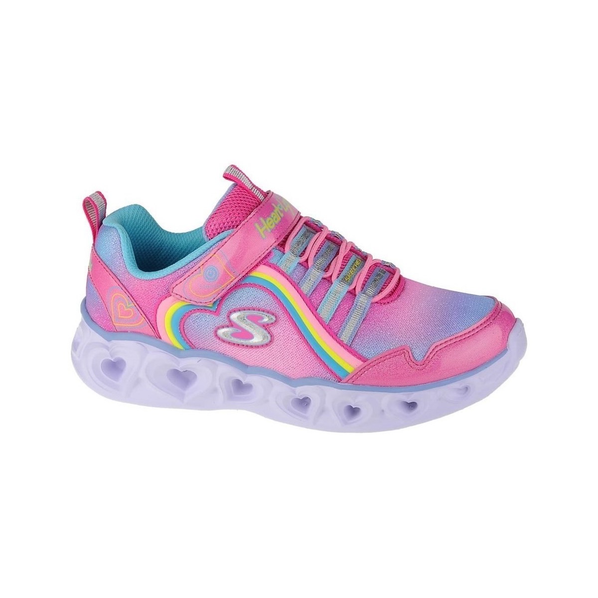 Sko Børn Lave sneakers Skechers Heart Lights Rainbow Lux Pink