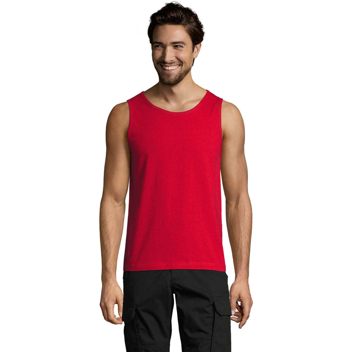 textil Herre Toppe / T-shirts uden ærmer Sols Justin camiseta sin mangas Rød