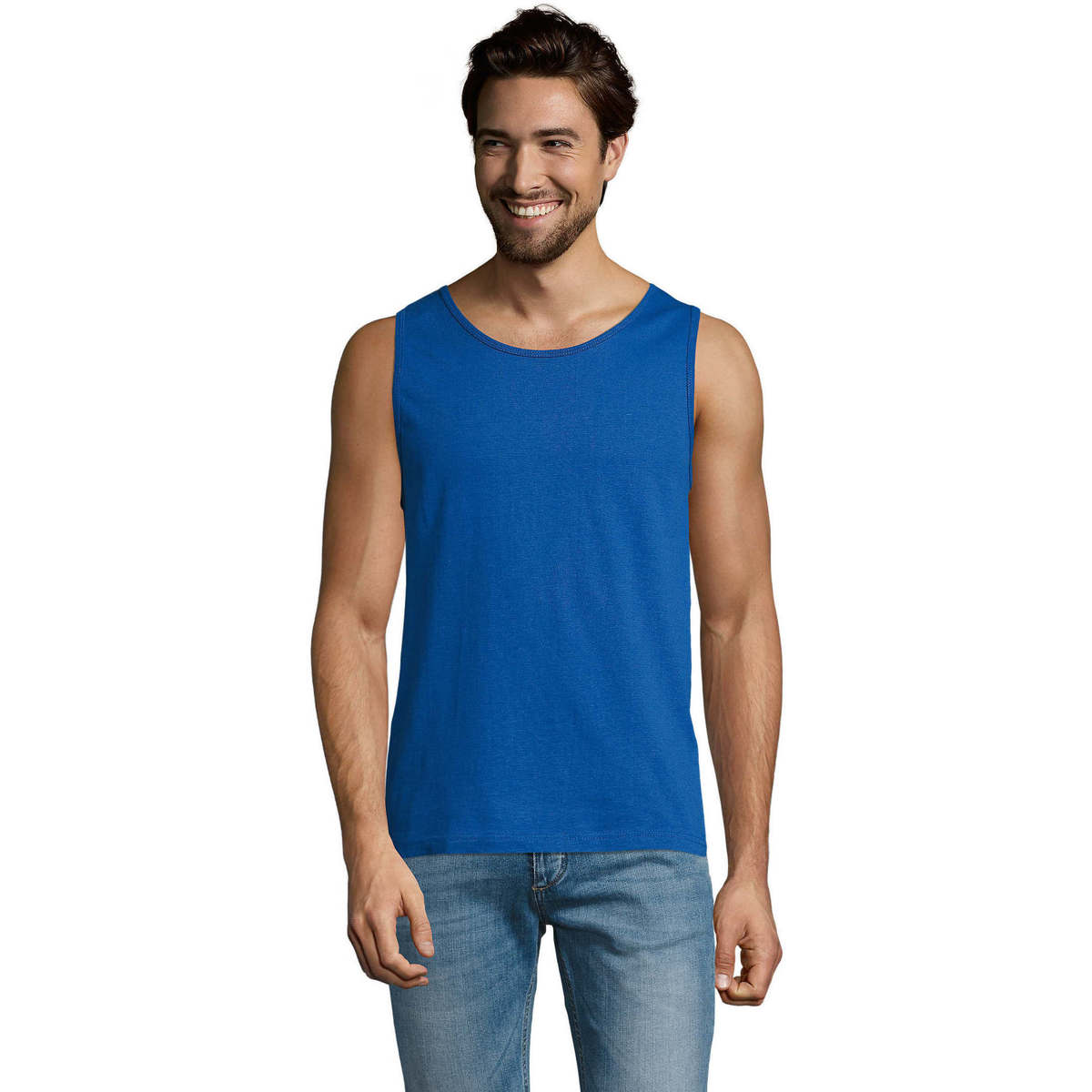 textil Herre Toppe / T-shirts uden ærmer Sols Justin camiseta sin mangas Blå