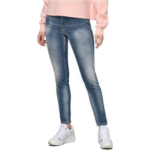 textil Dame Smalle jeans Guess W1GA46 D46AA Blå