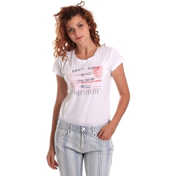 textil Dame T-shirts m. korte ærmer Key Up 5K02S 0001 hvid