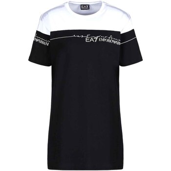 textil Dame T-shirts m. korte ærmer Ea7 Emporio Armani 3KTT59 TJBEZ Sort
