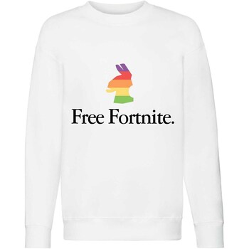 textil Pige Sweatshirts Fortnite  Hvid