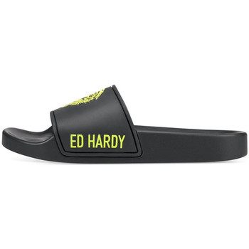 Sko Dame Sneakers Ed Hardy Sexy beast sliders black-fluo yellow Sort